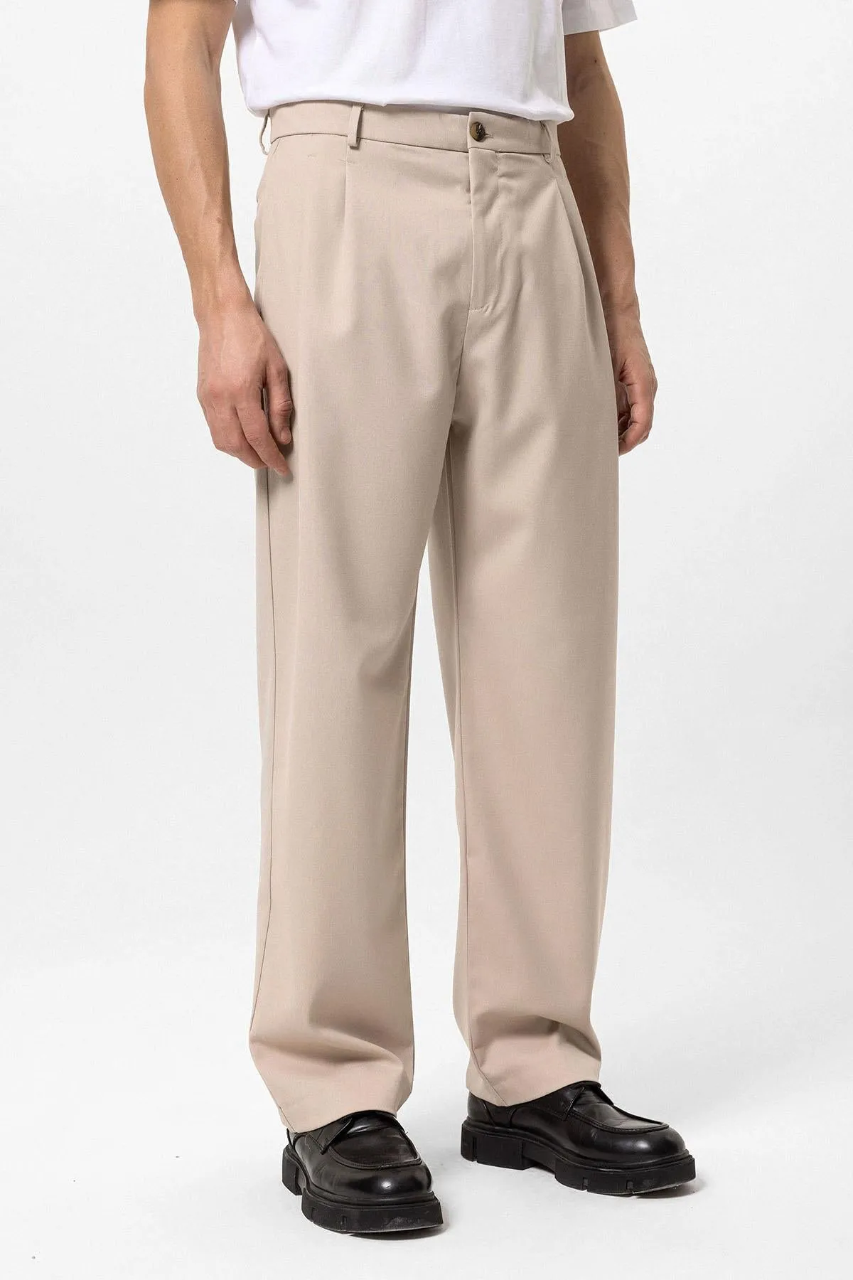 ANT High Waist Pleated Comfortable Fit Men's Trousers - Lucerne