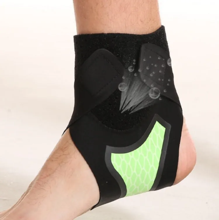 Neoprene Sports Ankle Support Ankle Compression Fixed Support Protective Strap, Specification: Left Foot (Green)