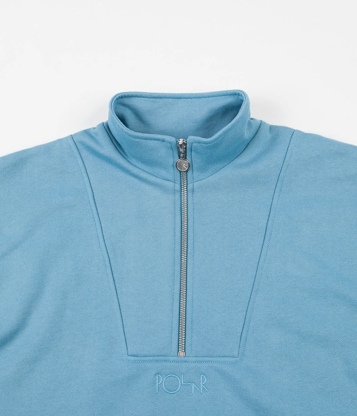 Polar Zip Neck Sweatshirt - Blue