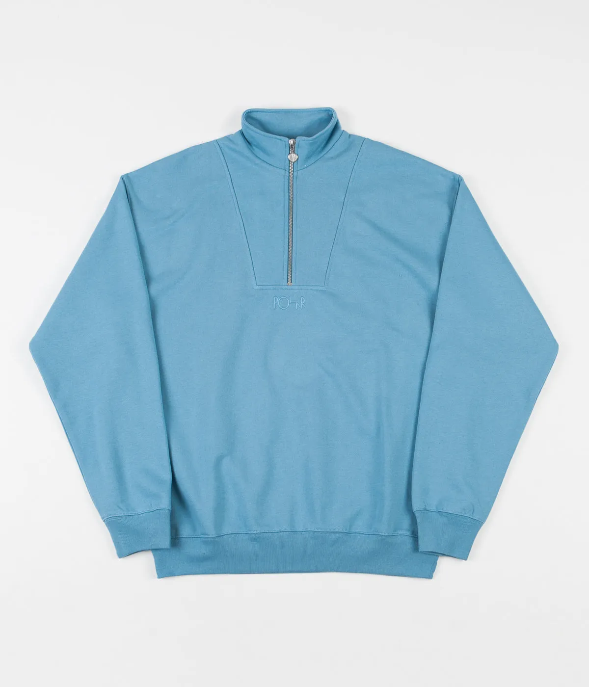 Polar Zip Neck Sweatshirt - Blue